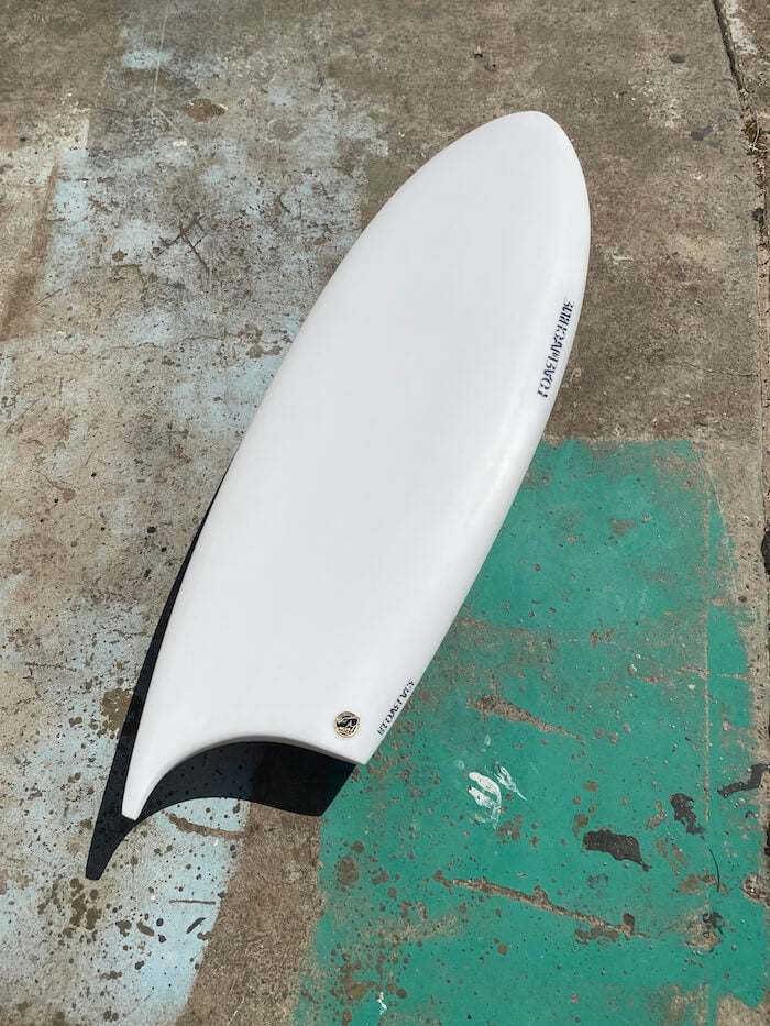 Love Machine Rabbitsfoot 5'9 Goofy Asym deck