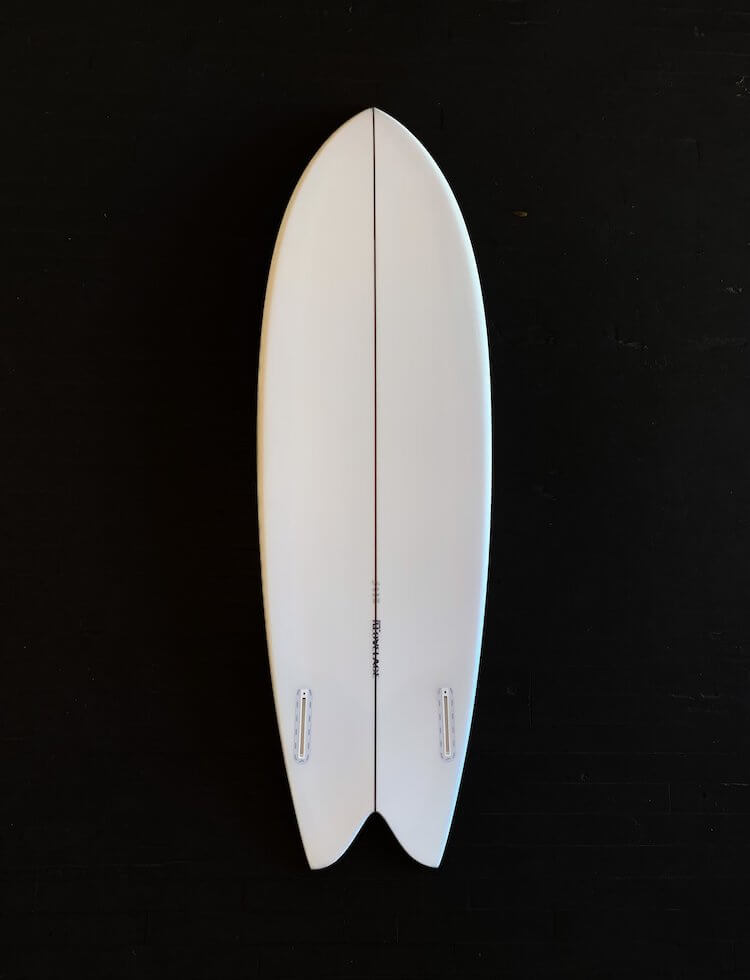 Ryan Lovelace Will's Fish 5'6 Rhino Laminating twin