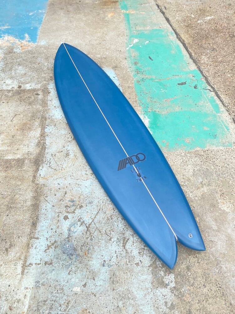 サーフボードAIDO Aido Surfboards Big Epic Twin 7'4 - Rhino Laminating