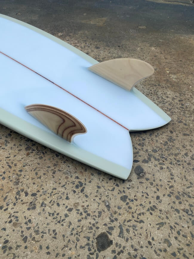 Archer Surfboards T-Fish 5'4 Sage keels