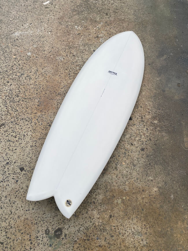 Archer Surfboards T-Fish 5'6 Sand deck