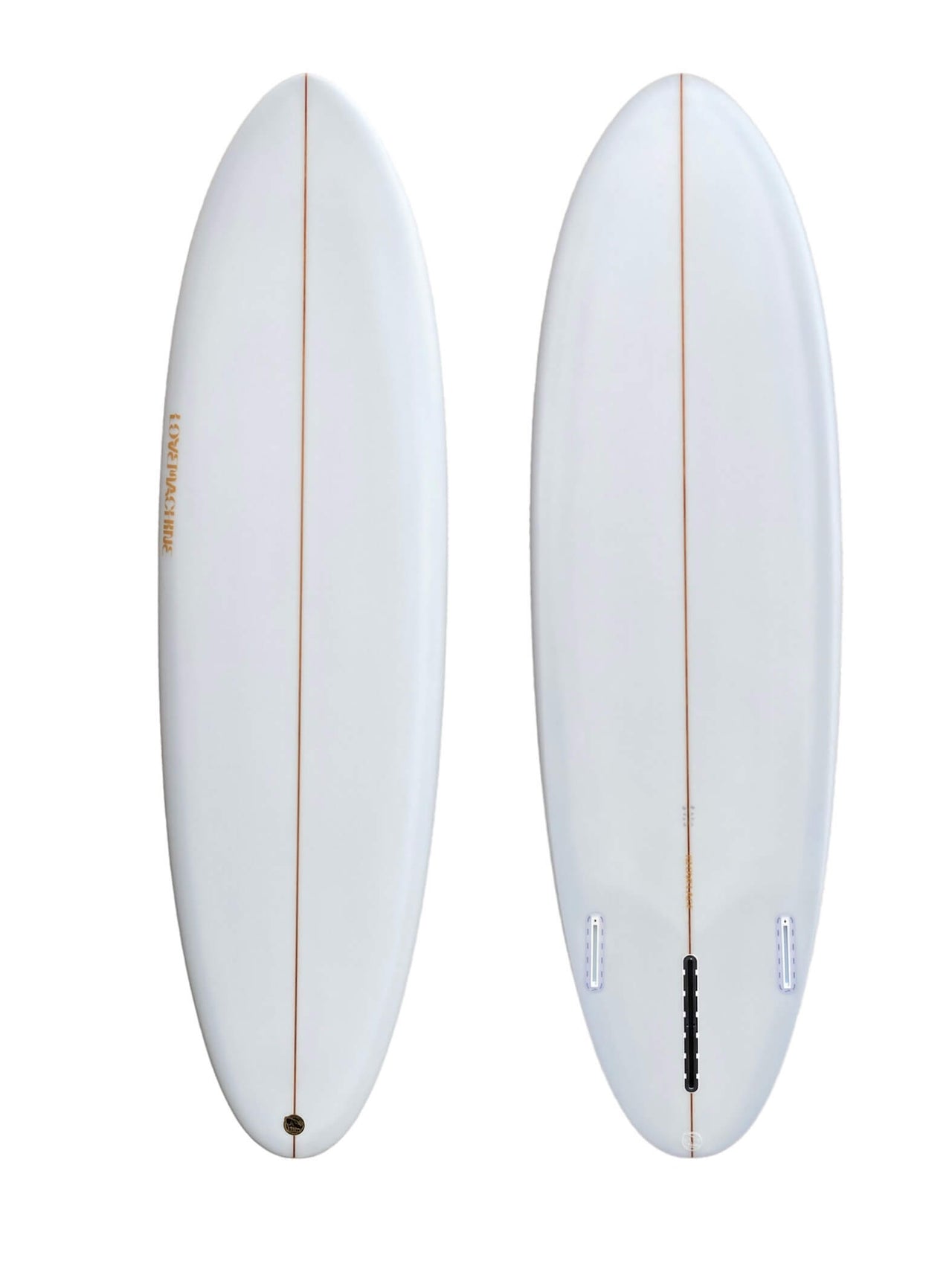 Love Machine surfboards CHEET 6'4 tan logo