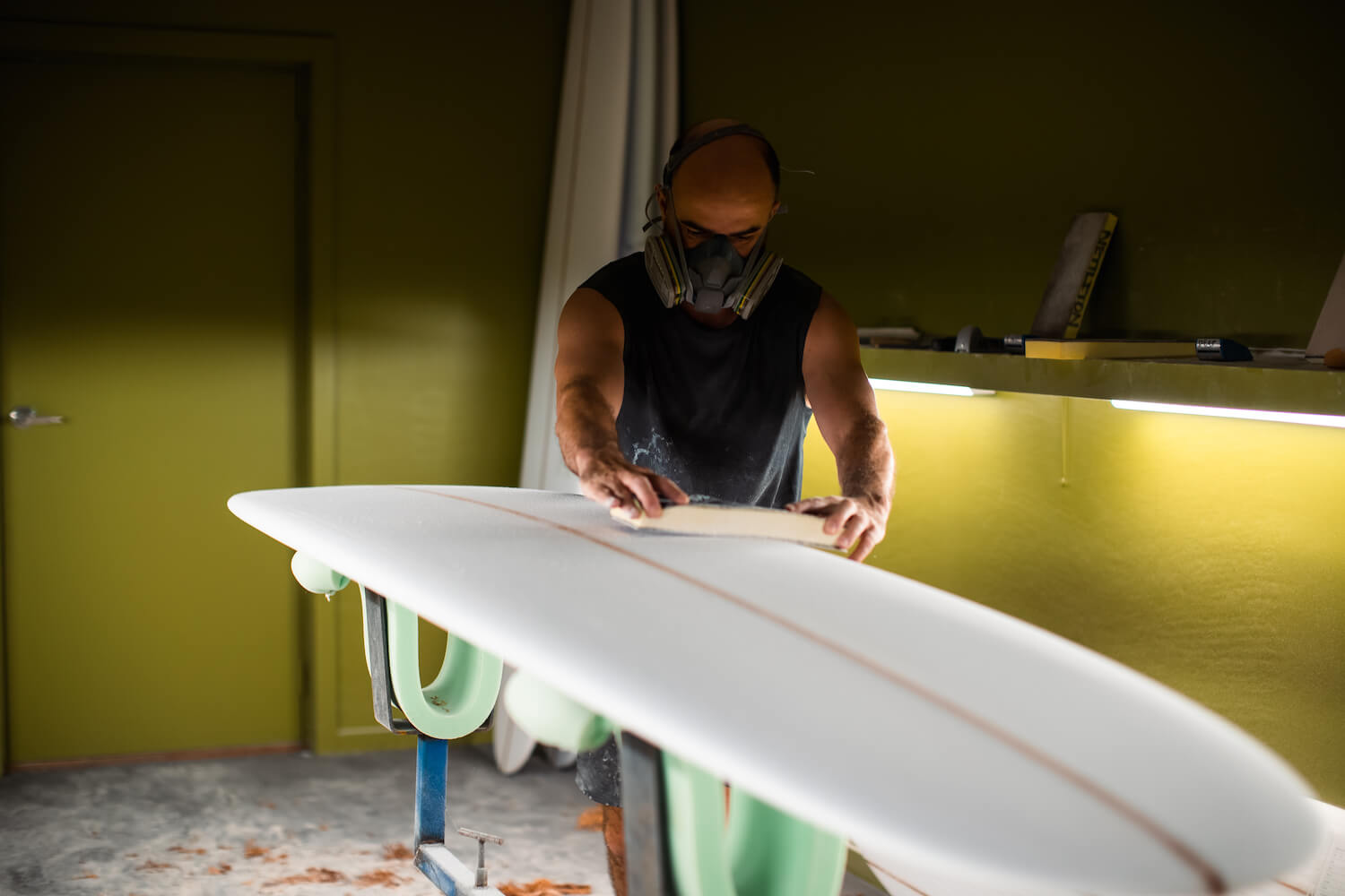 Nettleton surfboards longboard shaping